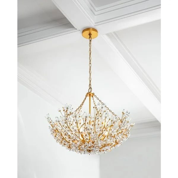 Cherish 6 Lights Round Chandelier - GoldBlushlighting