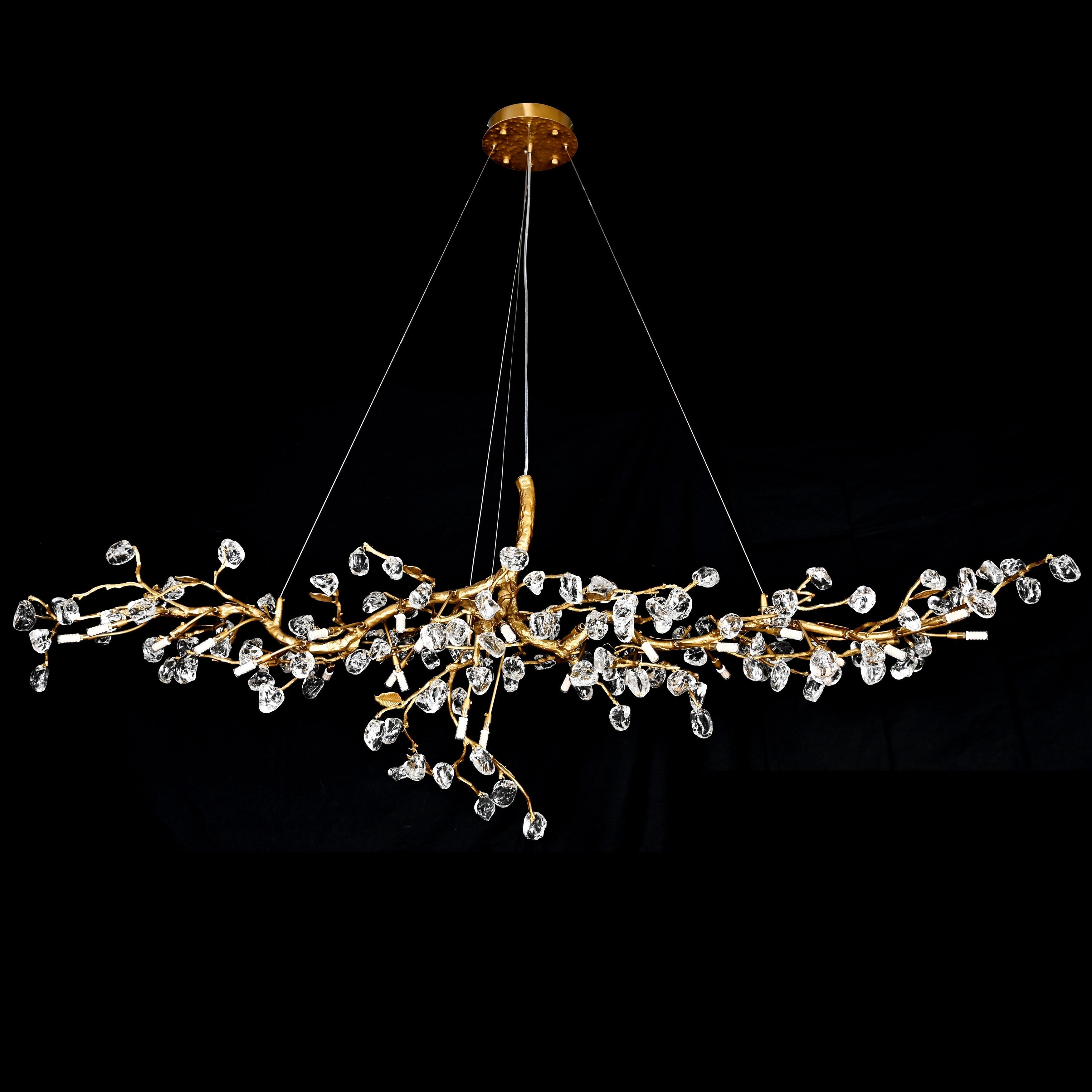 Cherry Blossom Branch Tree Chandelier - 49" LengthDark CopperBlushlighting