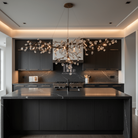 Cherry Blossom Branch Tree Chandelier - 49" LengthDark CopperBlushlighting
