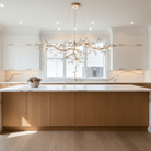 Cherry Blossom Branch Tree Chandelier - 49" LengthDark CopperBlushlighting