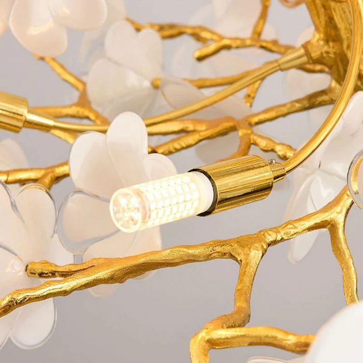 Cherry Dining Room Branch Chandelier-chandeliers for dining room,chandeliers for stairways,chandeliers for foyer,chandeliers for bedrooms,chandeliers for kitchen,chandeliers for living room-Blushlighting