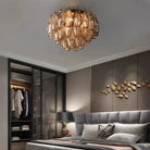 Chiare Glass Round Flush Mount 17" 24‘’-