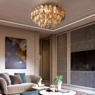 Chiare Glass Round Flush Mount 17" 24‘’-