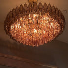 Chiare Glass Tiered Round Chandelier 37‘’ 47‘’ 62‘’-Blushlighting