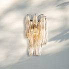 Chiare Glass Wall Sconce 19'' 30''-19''-Bronze-Clear