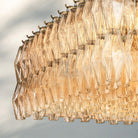 Chiare Modern Glass Rectangular Glass Chandelier 54" 74″-