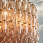 Chiare Modern Round Glass Chandelier 37'' 47'' 61''-