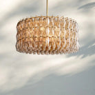 Chiare Modern Round Glass Chandelier 37'' 47'' 61''-37''-Brass-Smoke