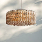 Chiare Modern Round Glass Chandelier 37'' 47'' 61''-47''-Bronze-Smoke