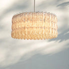 Chiare Modern Round Glass Chandelier 37'' 47'' 61''-37''-Stain Nickel-Clear
