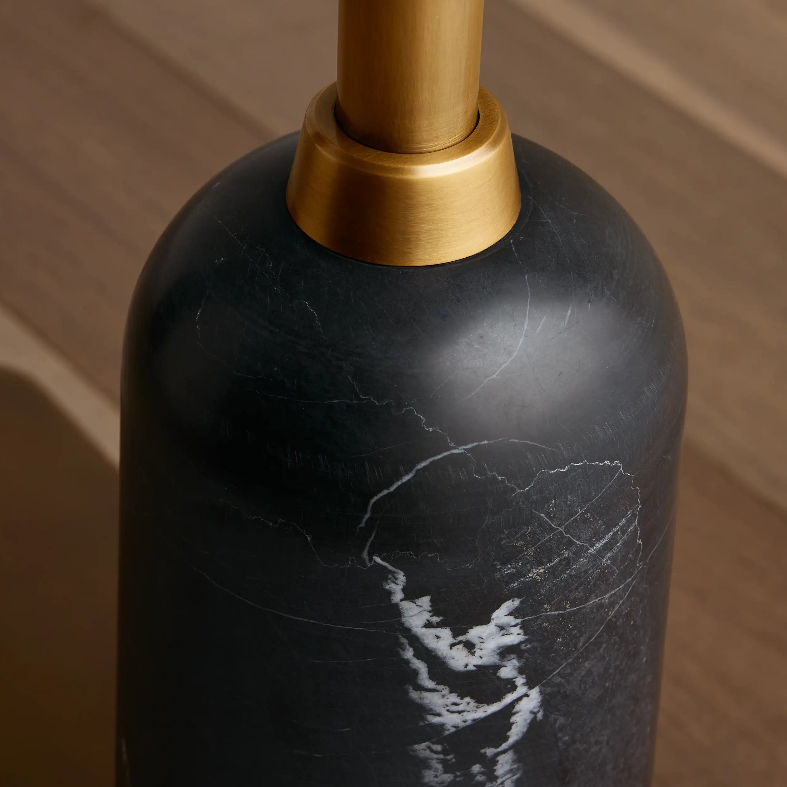 Christie Floor Lamp - Black MarquinaBlushlighting