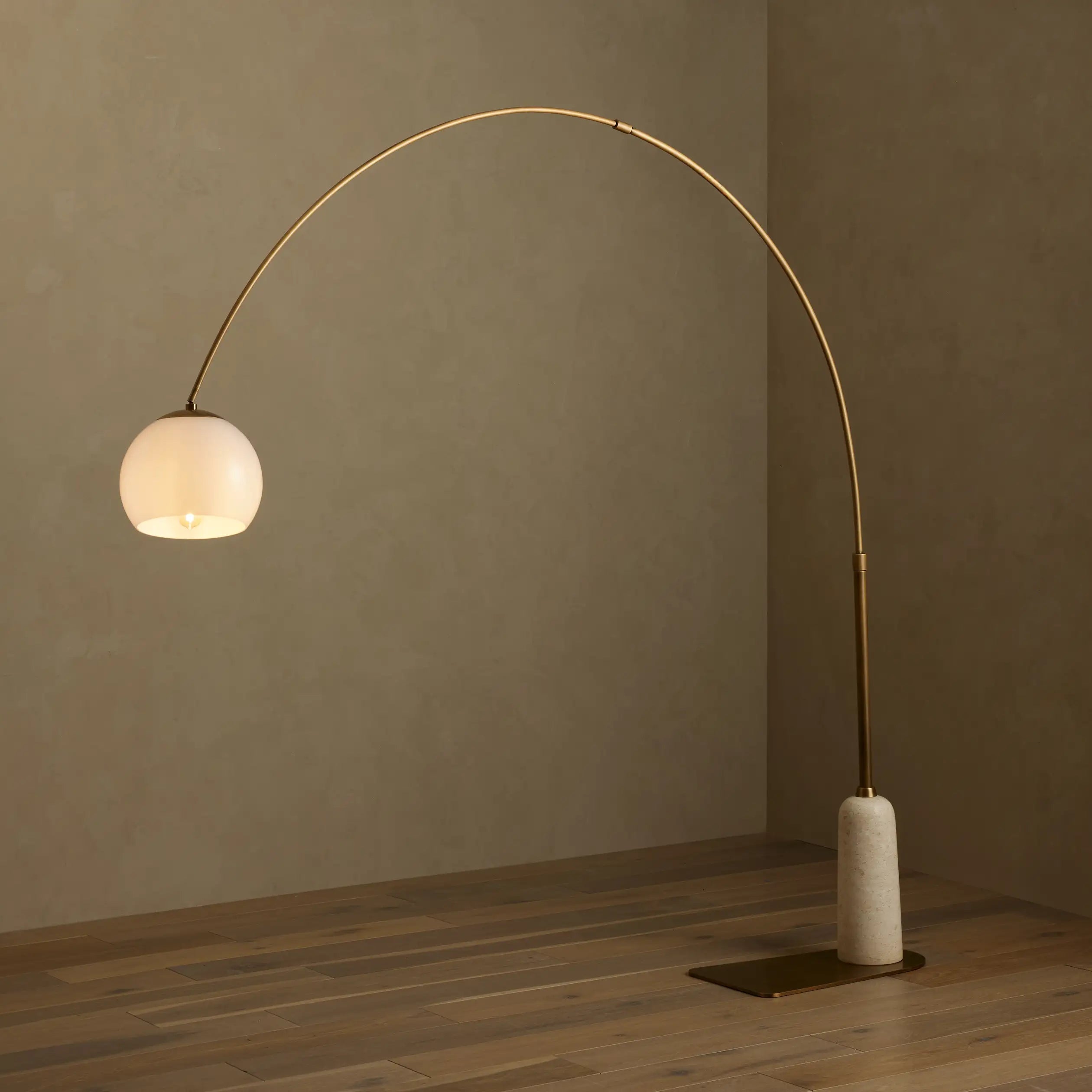 Christie Floor Lamp - Black MarquinaBlushlighting