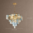 Chromatic Vault Tiered Chandelier - 58 x 58 cm (22.8 x 22.8 in)Blushlighting