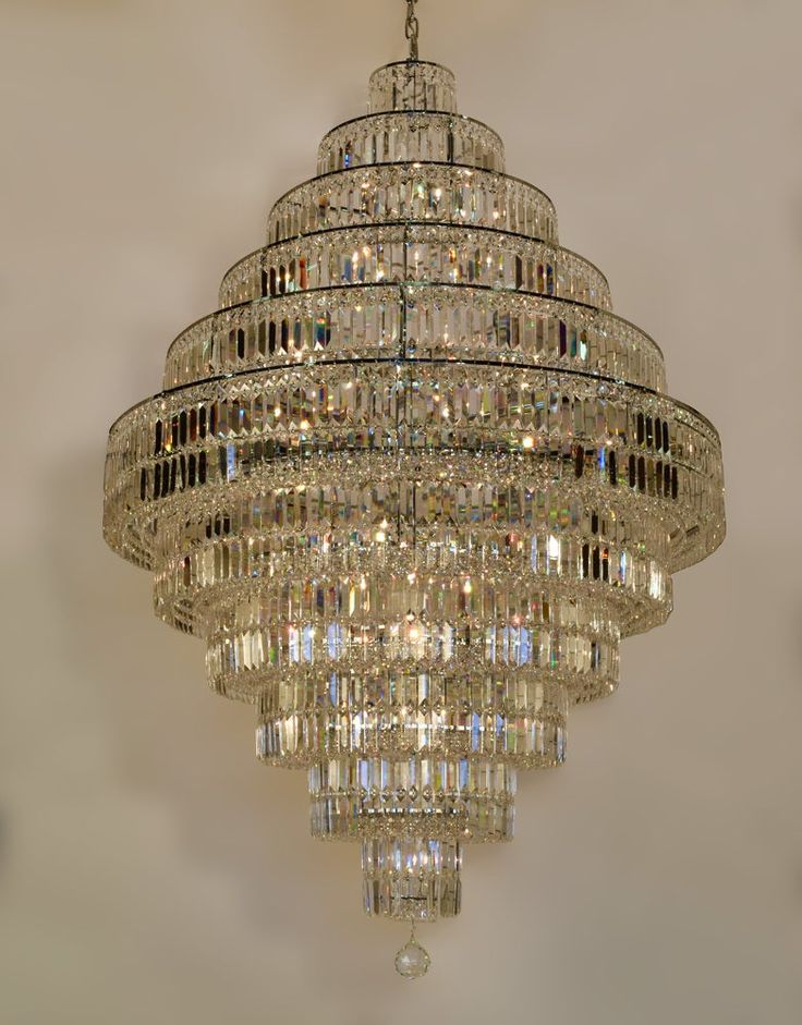 Chrome/ Silver/ Gold Extra Large Chandelier For Foyer Living Room Staircase Crystal Ceiling Lighting Fixture - D19.7"*H23.6"/ 10 LightsGoldWarm LightBlushlighting