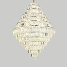 Chrome/ Silver/ Gold Extra Large Chandelier For Foyer Living Room Staircase Crystal Ceiling Lighting Fixture - D19.7"*H23.6"/ 10 LightsGoldWarm LightBlushlighting