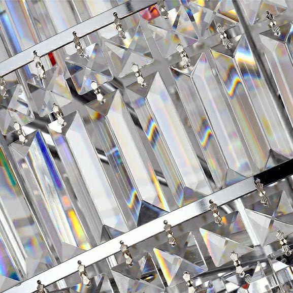 Chrome/ Silver/ Gold Extra Large Chandelier For Foyer Living Room Staircase Crystal Ceiling Lighting Fixture - D19.7"*H23.6"/ 10 LightsGoldWarm LightBlushlighting