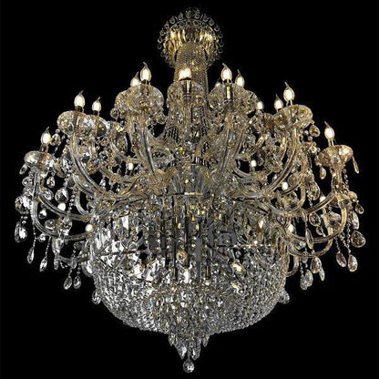 Extra Large European-style Multi-layers Candle Luxury Crystal Chandelier GBUd Art Foyer/Staircase Decorative Light Fixture