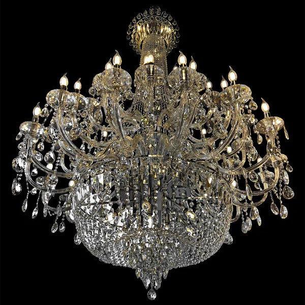 Extra Large European-style Multi-layers Candle Luxury Crystal Chandelier GBUd Art Foyer/Staircase Decorative Light Fixture