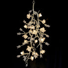 Churippu Branch Brass Chandelier - 21 lights ∅ 36″ x W 36″ x H 77.6″Brushed Dark Bronze & White CeramicBlushlighting