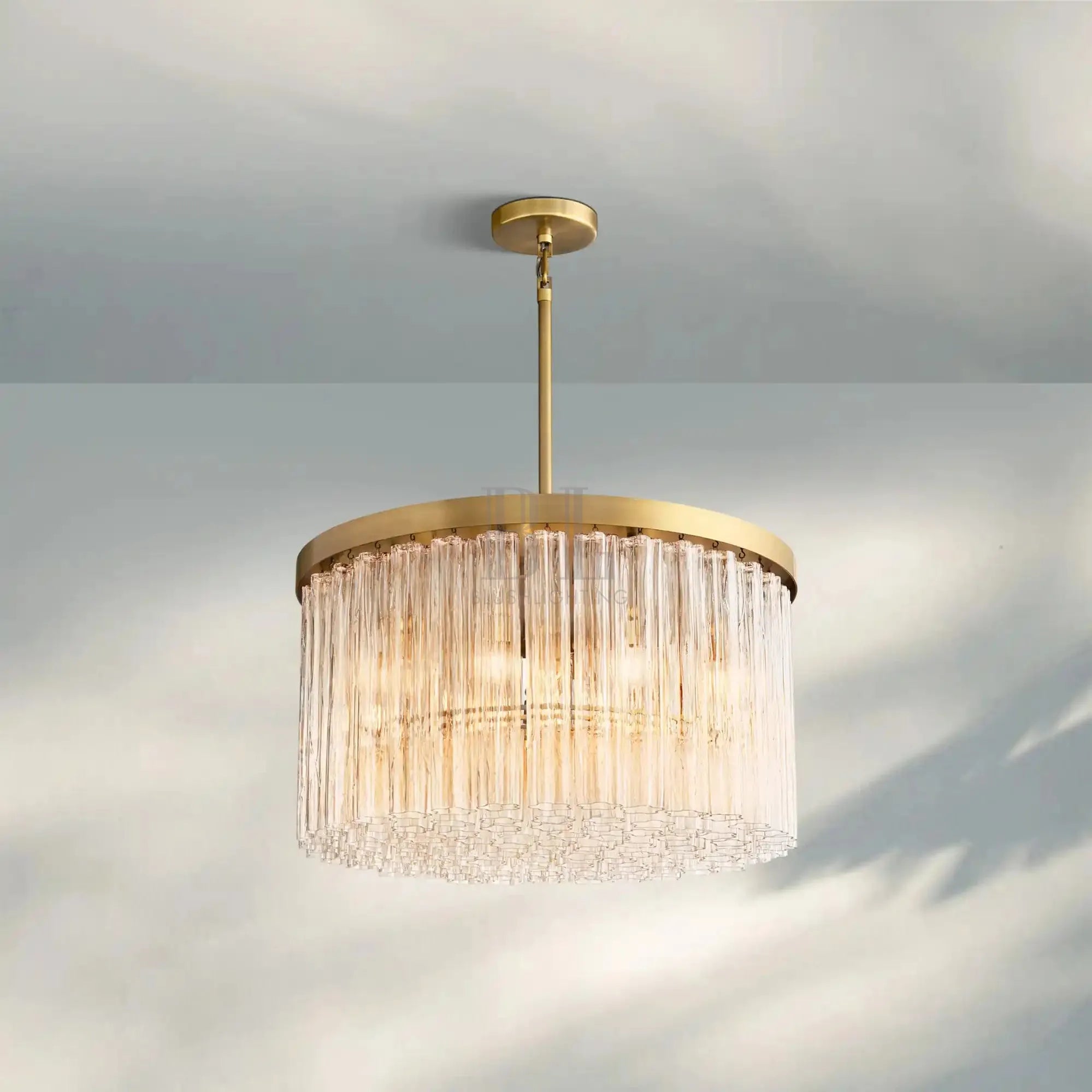Ciel Round Chandelier-36''-Brass-