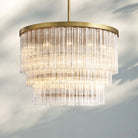 Ciel Three-Tier Round Chandelier-48"-Brass-