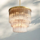 Ciel Three-Tier Round Chandelier-36"-Brass-