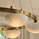 Ciottolo Modern Alabaster Ring Chandelier - Blushlighting