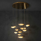 Alabaster Pendant Light Fixtures in polished