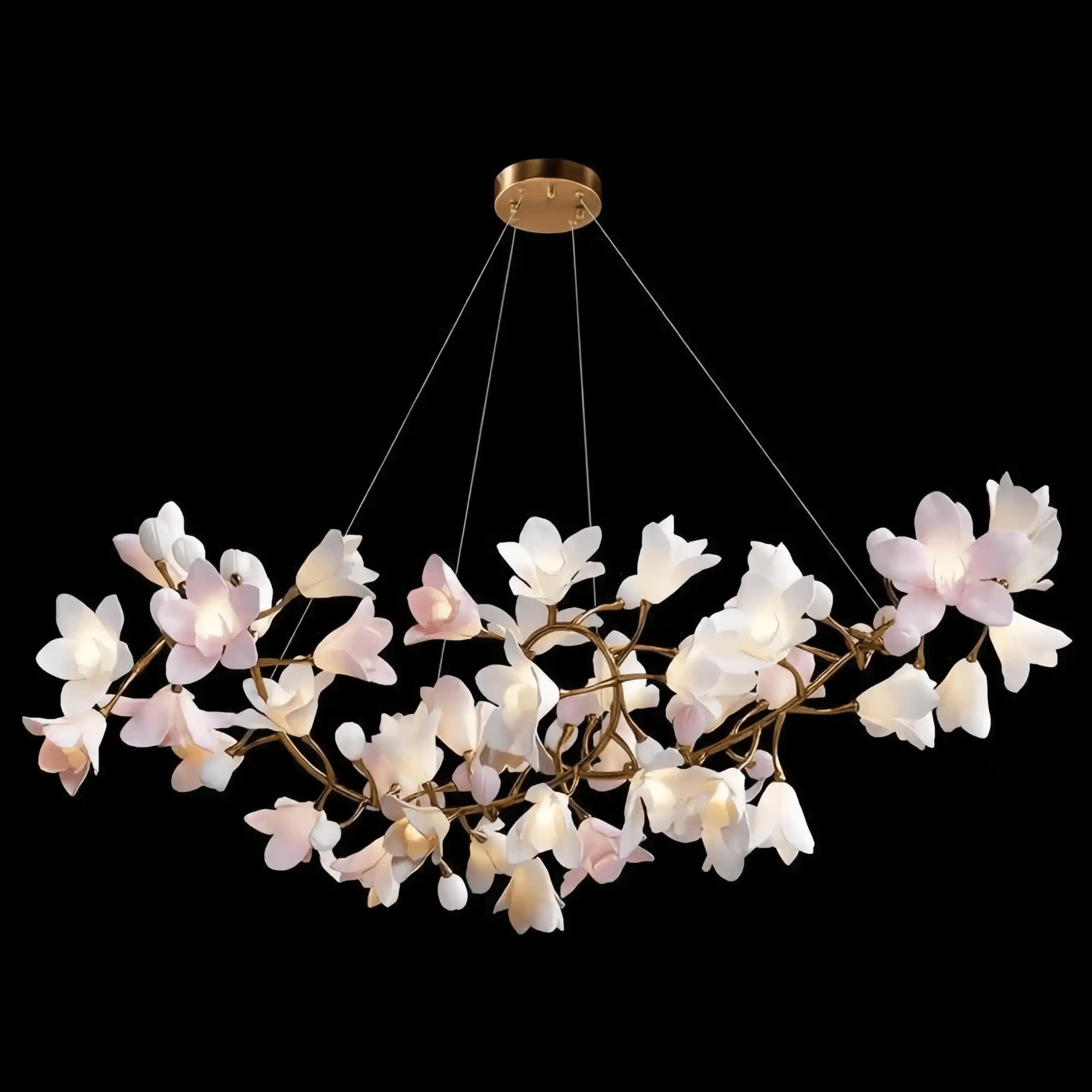 Circular Blossom Chandelier - L 39.4″(100cm) x W 15.7″(40cm) x H 17.7″(45cm)Blushlighting