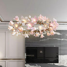 Circular Blossom Chandelier-chandeliers for dining room,chandeliers for stairways,chandeliers for foyer,chandeliers for bedrooms,chandeliers for kitchen,chandeliers for living room-Blushlighting