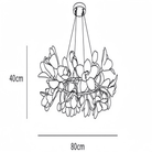 Circular Blossom Chandelier - Dia 31.5″(80cm) x H 15.7″(40cm)Blushlighting