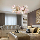 Circular Blossom Chandelier - Dia 23.6″(60cm) x H 15.7″(40cm)Blushlighting