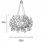 Circular Blossom Chandelier - Dia 39.4″(100cm) x H 17.7″(45cm)Blushlighting