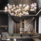 Circular Blossom Chandelier-chandeliers for dining room,chandeliers for stairways,chandeliers for foyer,chandeliers for bedrooms,chandeliers for kitchen,chandeliers for living room-Blushlighting