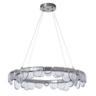 Circular Glass Chandelier - BronzeBlushlighting