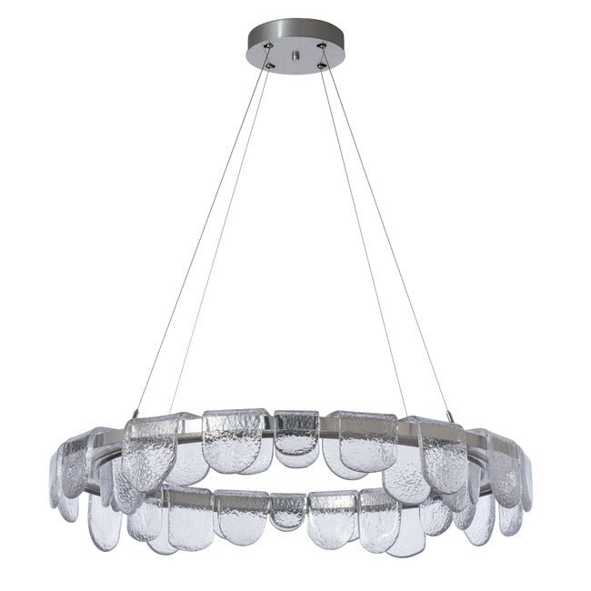 Circular Glass Chandelier - BronzeBlushlighting