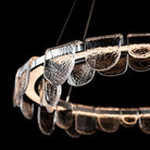 Circular Glass Chandelier - BronzeBlushlighting