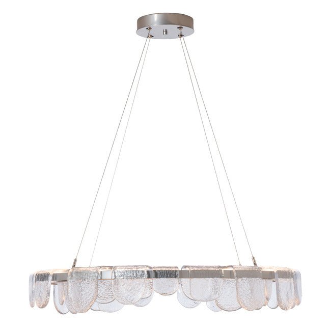 Circular Glass Chandelier - BronzeBlushlighting
