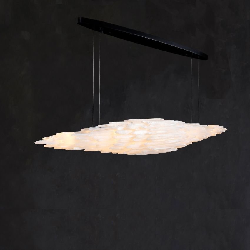 Claire Selenite Collection Pendant - Black71″Blushlighting