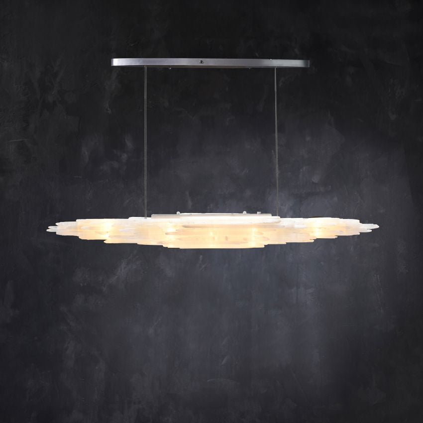 Claire Selenite Collection Pendant - Black71″Blushlighting