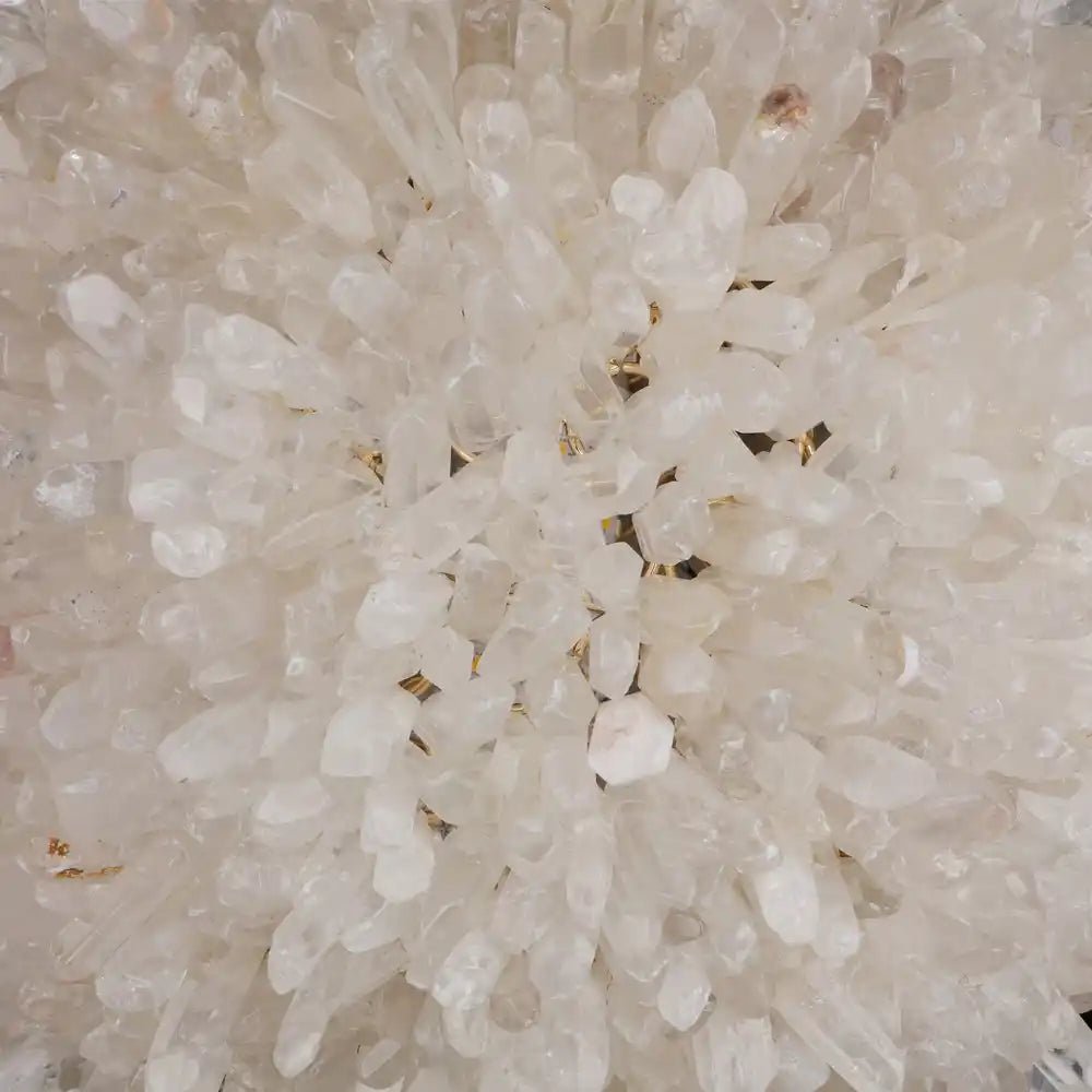 Clear Geode Quartz Crystal Ball Modern Pendant Light - Blushlighting