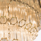 Clear Grande Palermo Chandelier - ∅ 31.5″ x H 34.3″Nickel & ClearBlushlighting