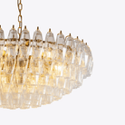 Clear Sorrento Chandelier - 21∅ 47.2″ x H 17.7″Clear & GoldBlushlighting