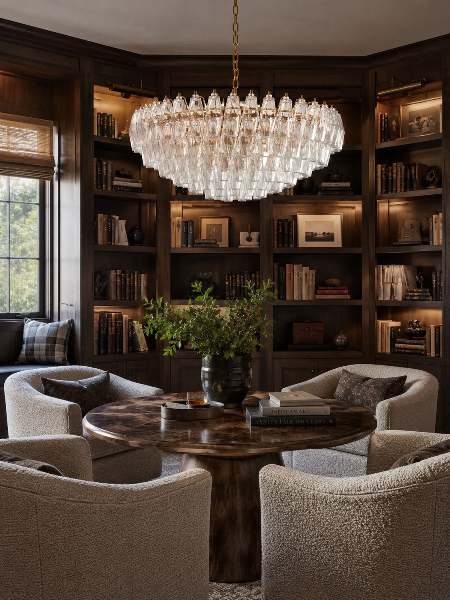 Clear Sorrento Chandelier - 21∅ 47.2″ x H 17.7″Clear & GoldBlushlighting