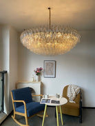 Clear Sorrento Chandelier - 21∅ 47.2″ x H 17.7″Clear & GoldBlushlighting