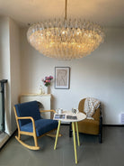 Clear Sorrento Chandelier - 21∅ 47.2″ x H 17.7″Clear & GoldBlushlighting
