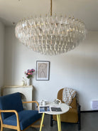 Clear Sorrento Chandelier - 21∅ 47.2″ x H 17.7″Clear & GoldBlushlighting