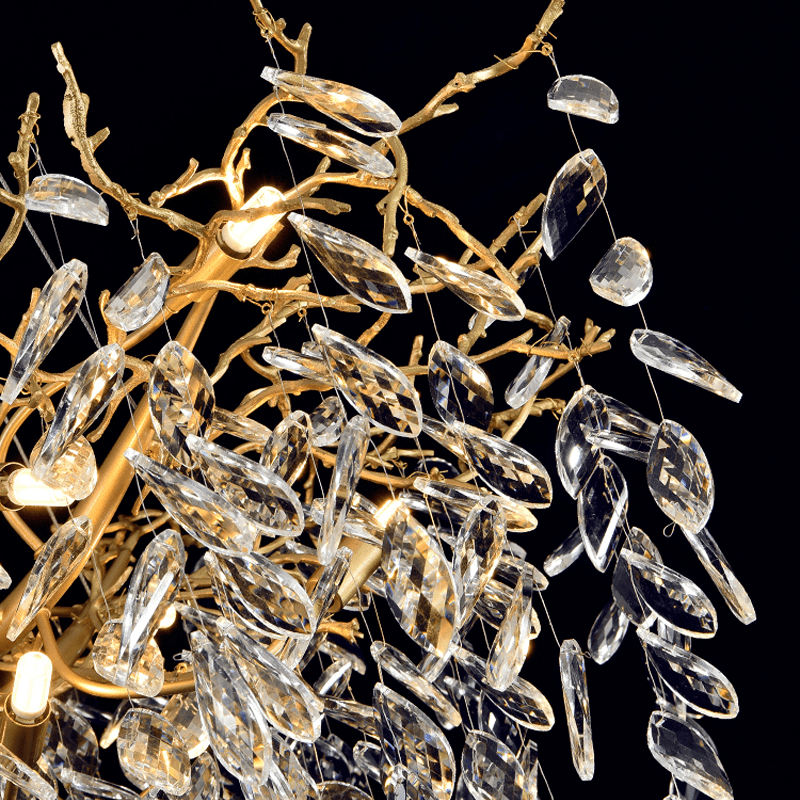 Cleo Branch Crystal Chandelier Light - 39.37" diamBlushlighting