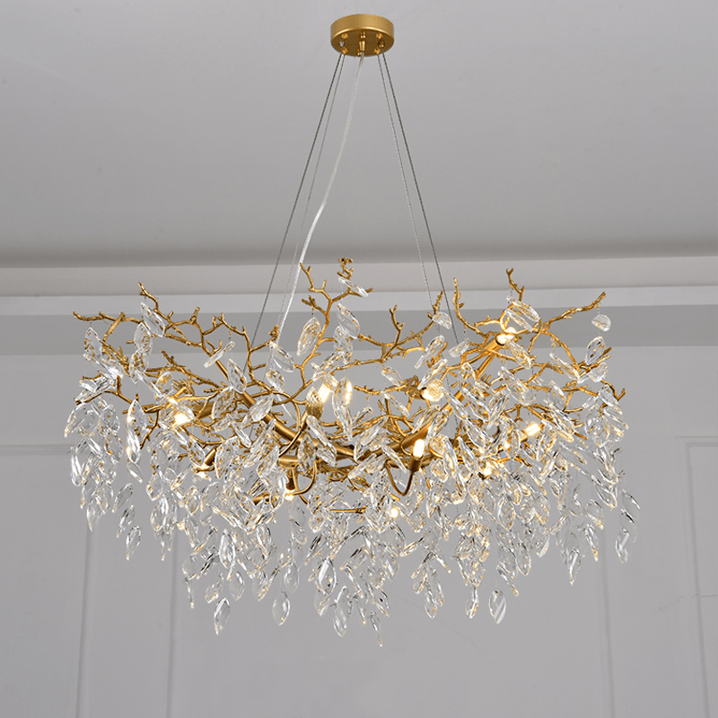 Cleo Branch Crystal Chandelier Light - 39.37" diamBlushlighting