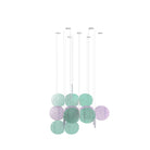 Clouds Iridescent Disc Chandelier - ∅ 47.2″ x H 78.7″No Ceiling PlateBlushlighting